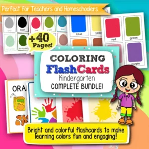 Color Flashcards Kindergarten Worksheets – 40+ Printable Flashcards for Early Learners