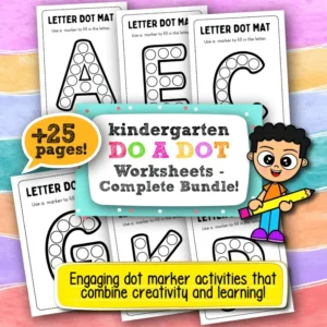 Do A Dot Kindergarten Worksheets – 25+ Printable Pages for Interactive Letter Practice