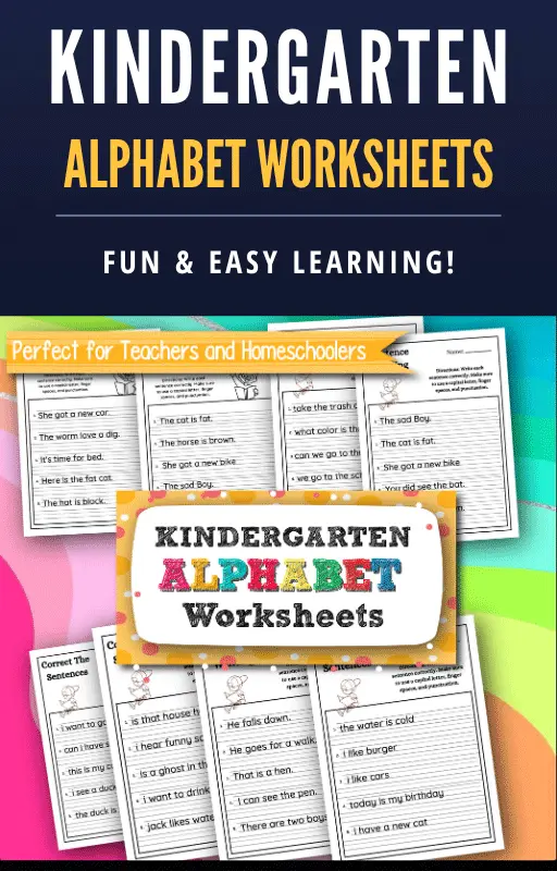 Benefits of Using Alphabet Worksheets for Kindergarten