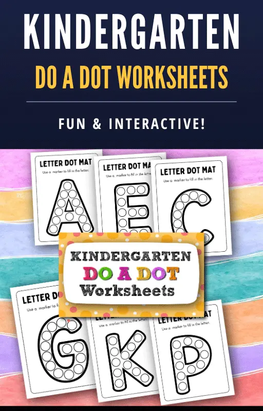 Benefits of Using Do A Dot Worksheets for Kindergarten