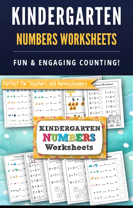 Benefits of Using Numbers Worksheets for Kindergarten