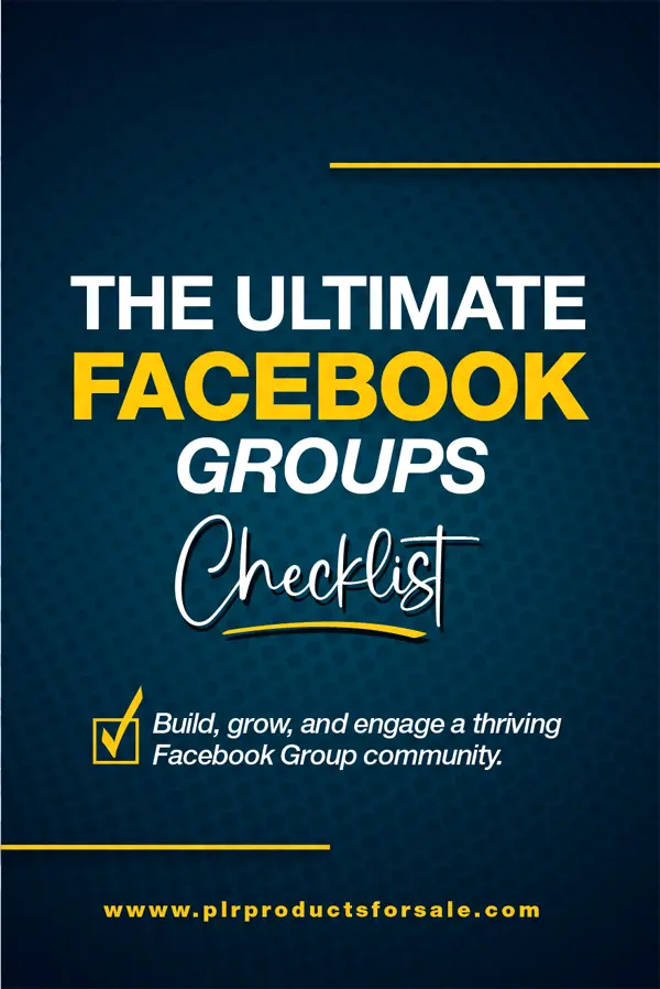 Facebook Groups Checklist PDF