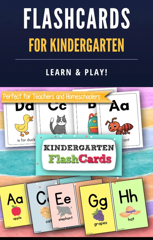 Flashcards for Kindergarten
