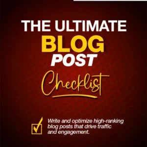 Free Blog Post Checklist