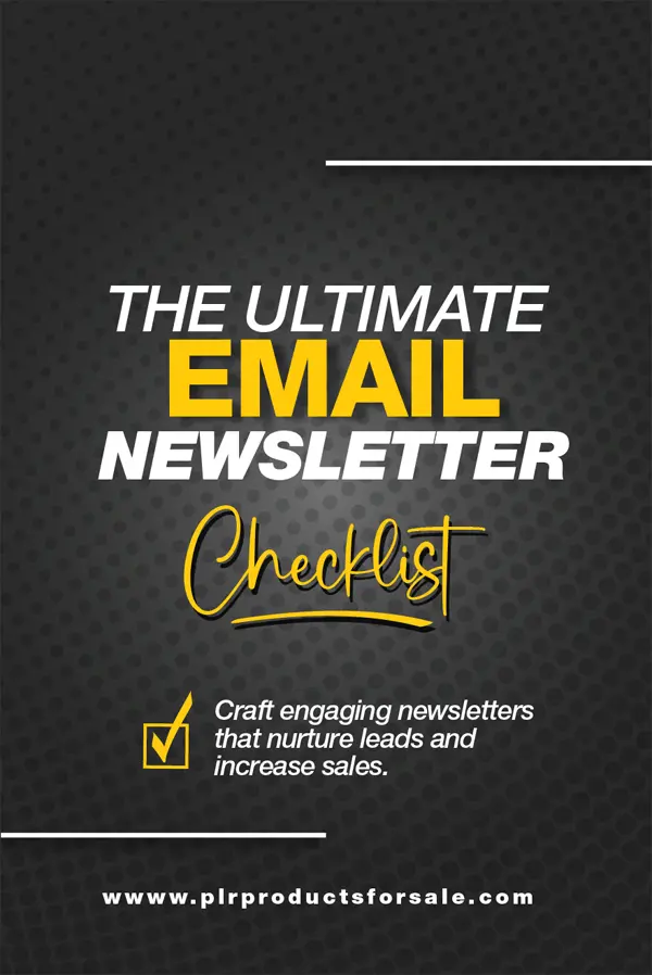 Free Email Newsletter Checklist