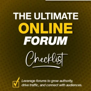 Free Online Online Forums Checklist