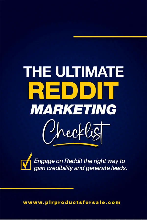 Free Reddit Marketing Checklist