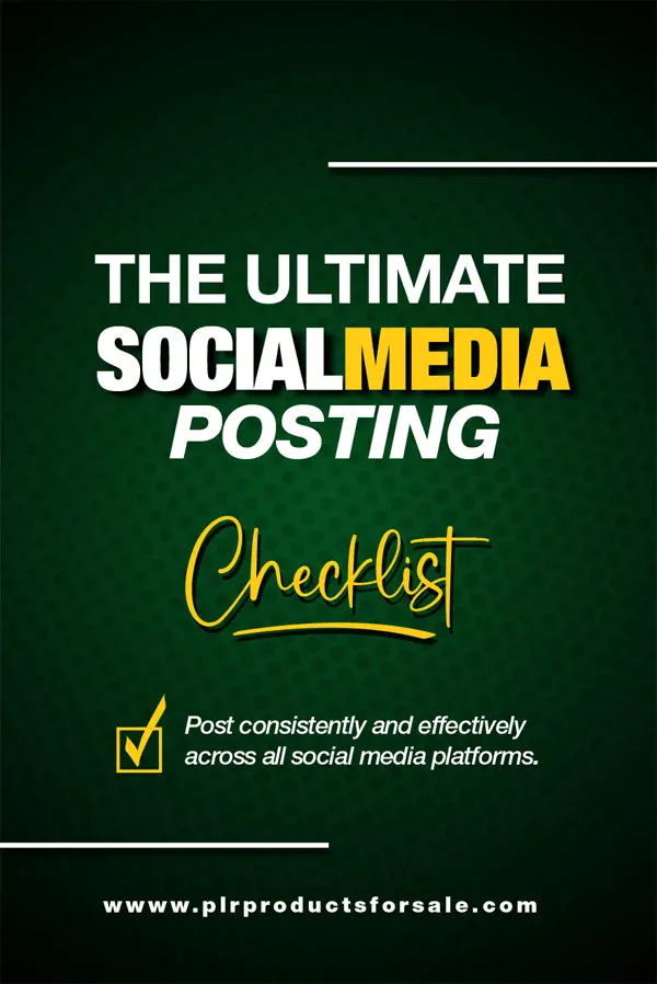 Free Social Media Posting Checklist