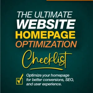 Free Website Homepage Optimization Checklist