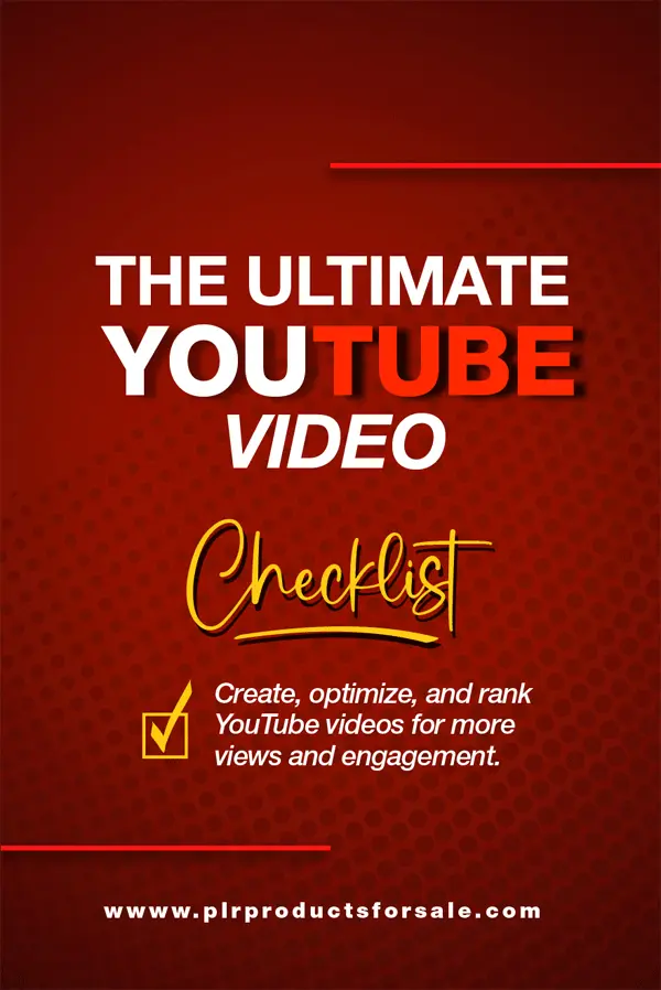 Free YouTube Video Checklist