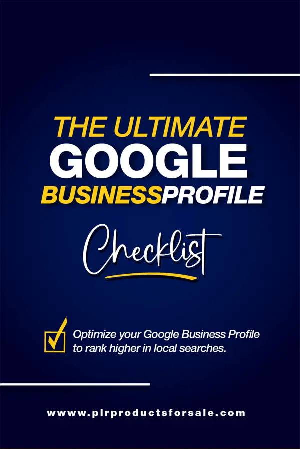 Google Business Profile Optimization Checklist