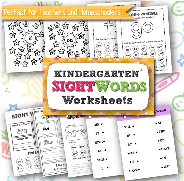 How to Use Kindergarten Sight Words Worksheets Effectively