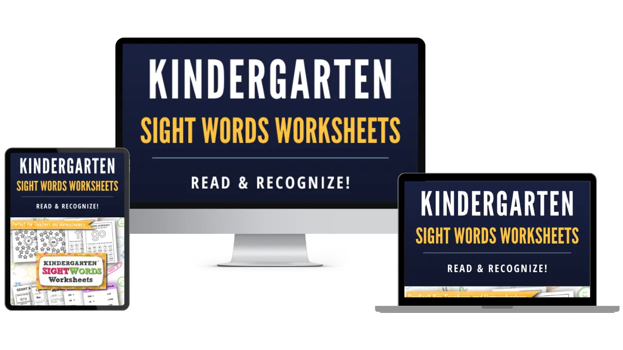 Kindergarten Sight Words Worksheets