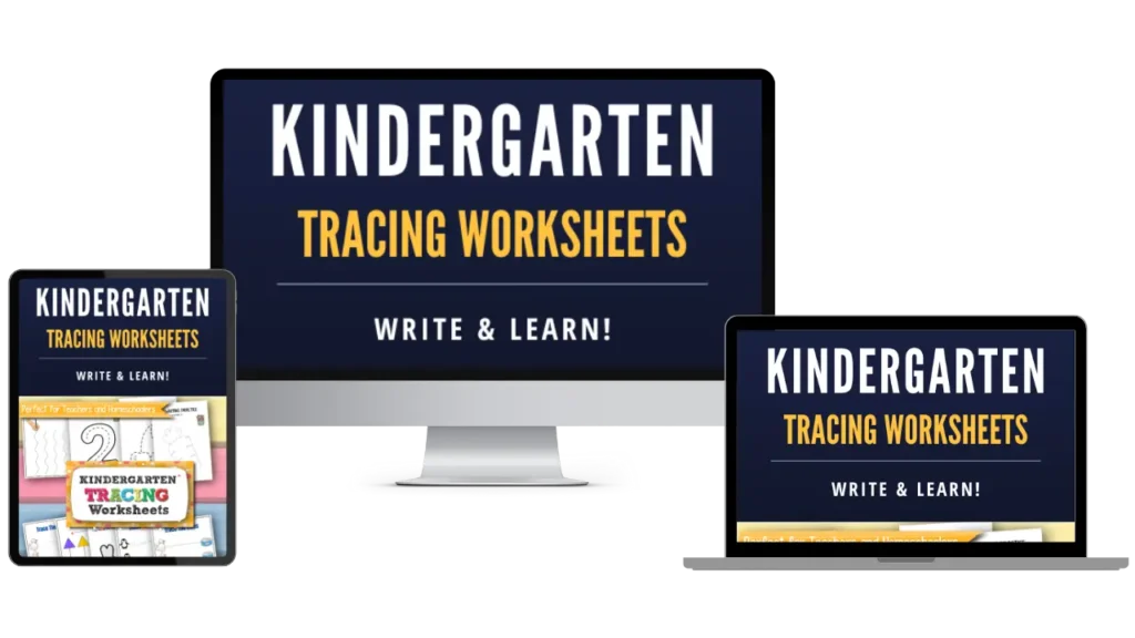 Kindergarten Tracing Worksheets