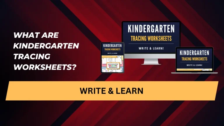 What are Kindergarten Tracing Worksheets