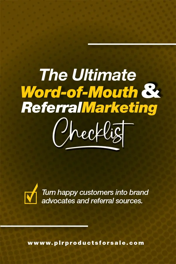 Free Word-of-Mouth & Referral Marketing Checklist