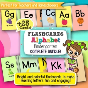 Alphabet Flashcards for Kindergarten – 25+ Printable Cards for Early Learning and Phonics