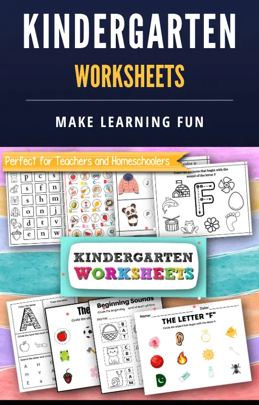 benefits of using kindergarten worksheets