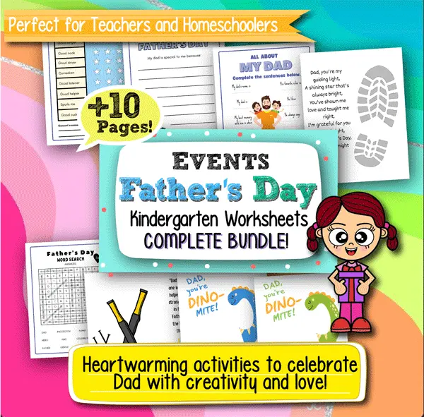 Father’s Day Kindergarten Worksheets – 10+ Printable Pages for Fun and Learning