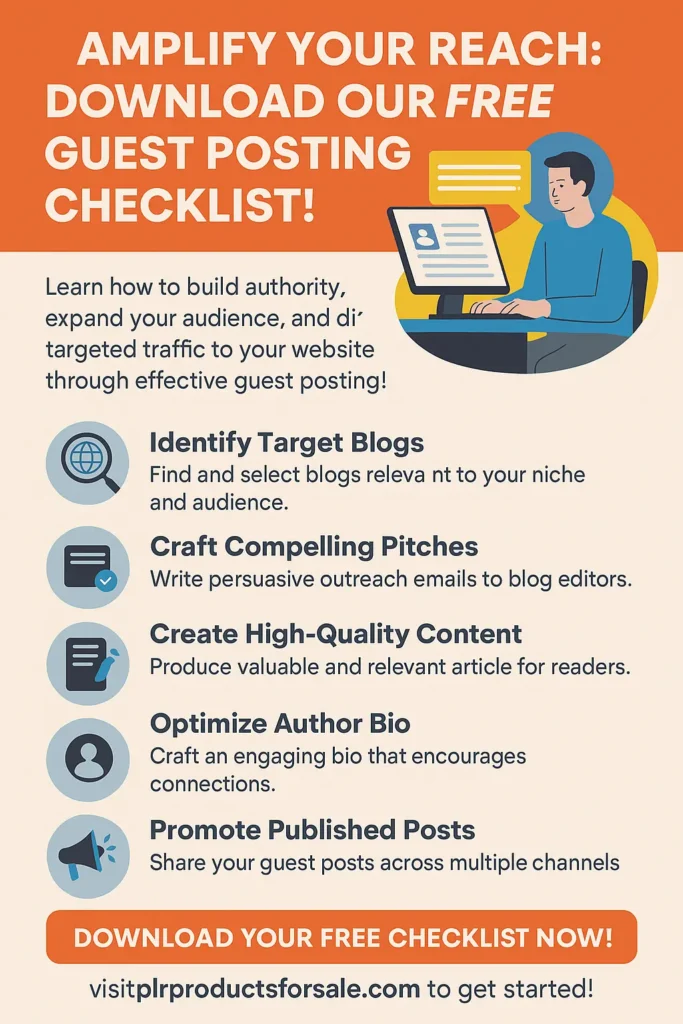 guest posting checklist free