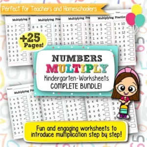 Multiply Numbers Worksheets for Kindergarten – 25+ Printable Pages for Early Math Learning