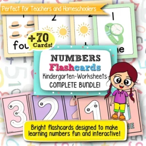 Number Flashcards for Kindergarten – 70+ Printable Cards for Early Math Learning and Number Recognition