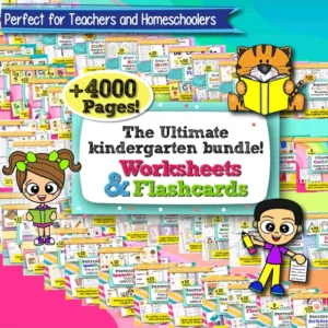 The Ultimate Kindergarten Worksheets and Flashcards Bundle – 4,000+ Printable Pages for Early Learning