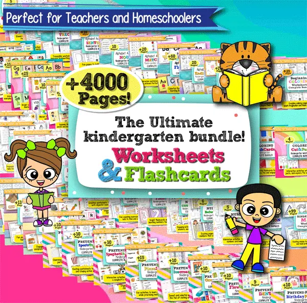The Ultimate Kindergarten Worksheets and Flashcards Bundle – 4,000+ Printable Pages for Early Learning
