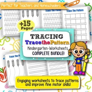 Trace the Pattern Worksheets for Kindergarten – 15+ Printable Pages for Pre-Writing and Fine Motor Skill Development