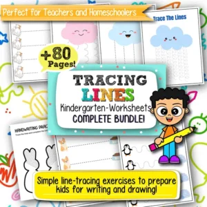 Tracing Lines Worksheets for Kindergarten – 80+ Printable Pages for Pre-Writing and Fine Motor Skill Development