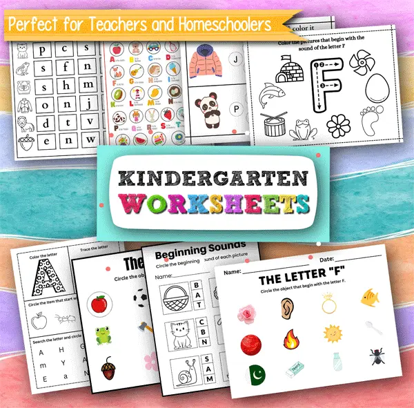 what are kindergarten worksheets