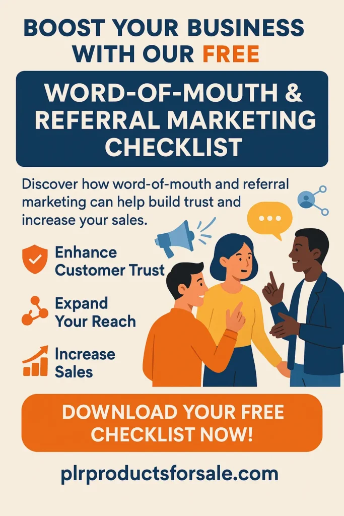 word of mouth marketing checklist free
