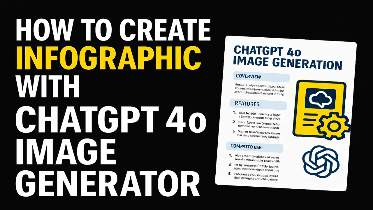 how to create infographic with chatgpt 4o image generator