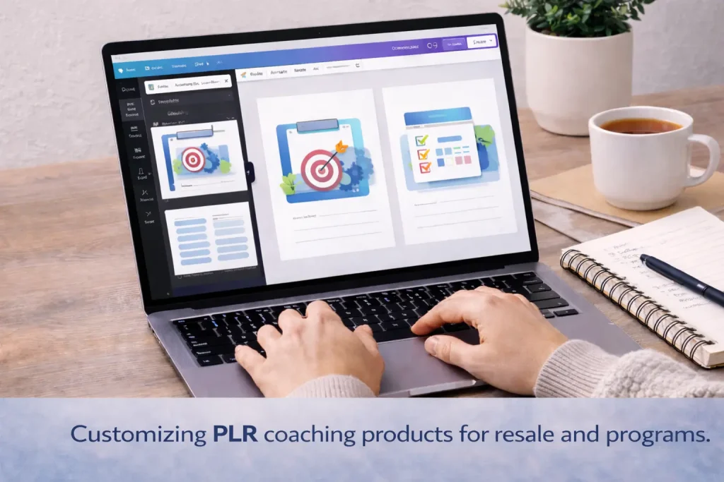 Customizing PLR coaching products for resale and programs