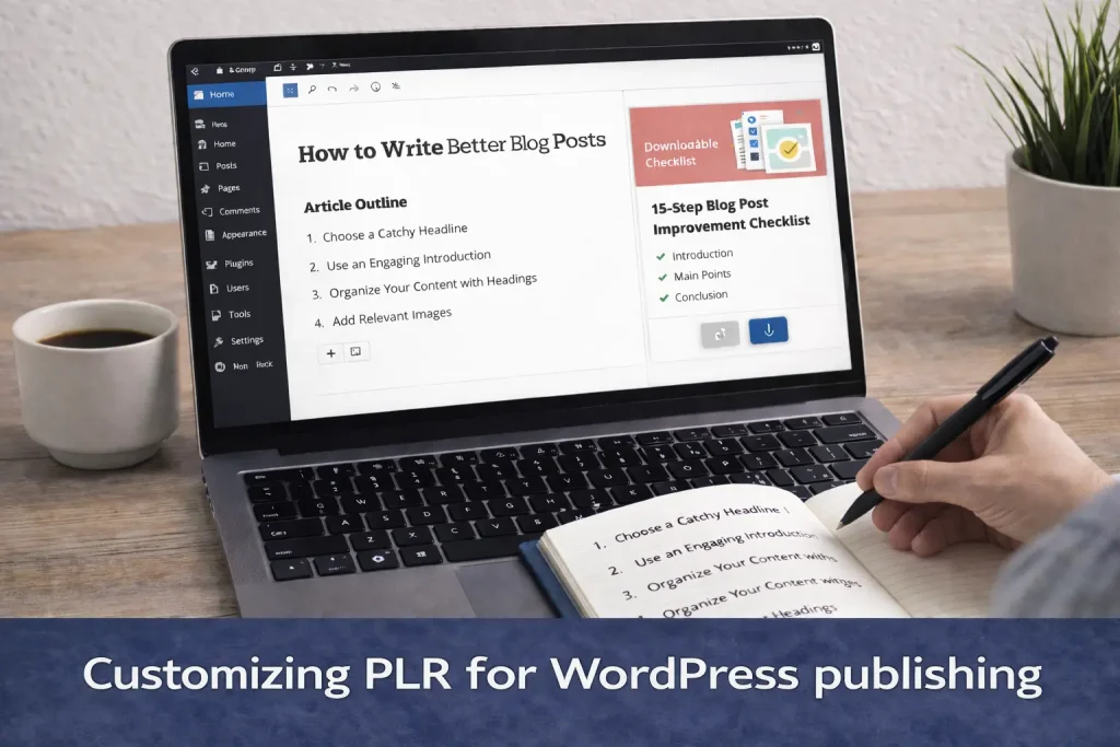 Customizing PLR for WordPress publishing