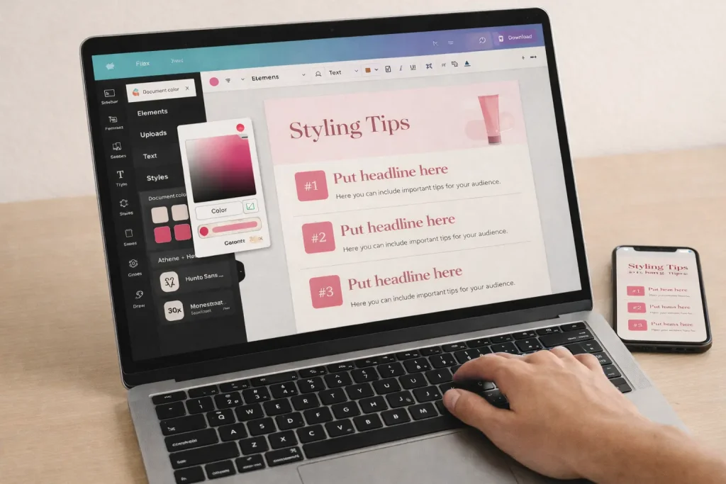 Customizing PLR social media templates for resale