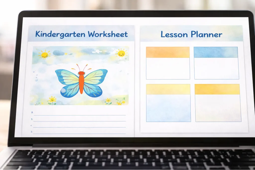 Editable PLR education worksheets and lesson templates