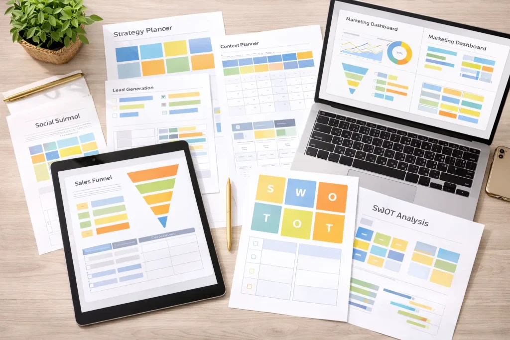 PLR business and marketing planners and templates