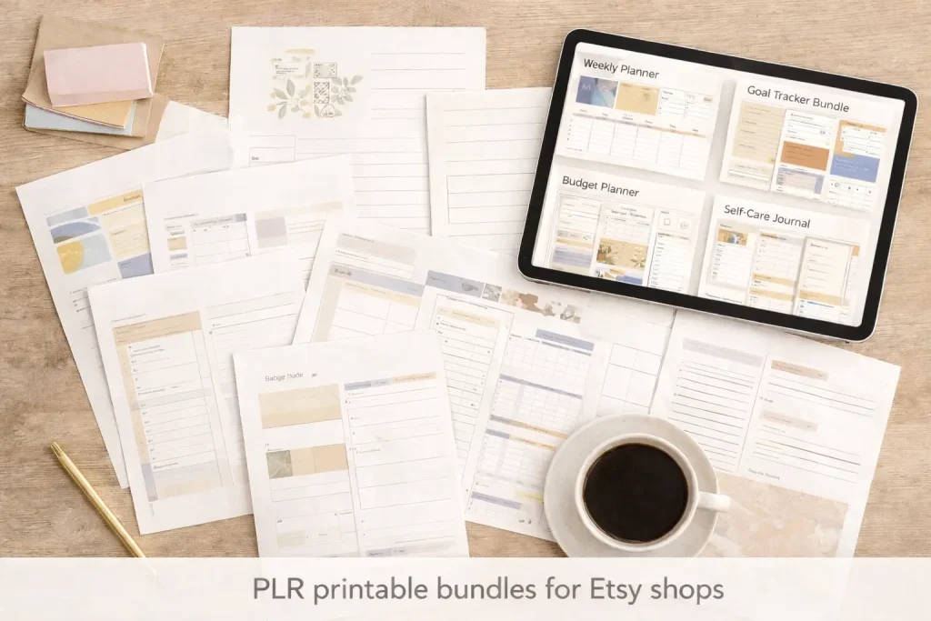 PLR printable bundles for Etsy shops
