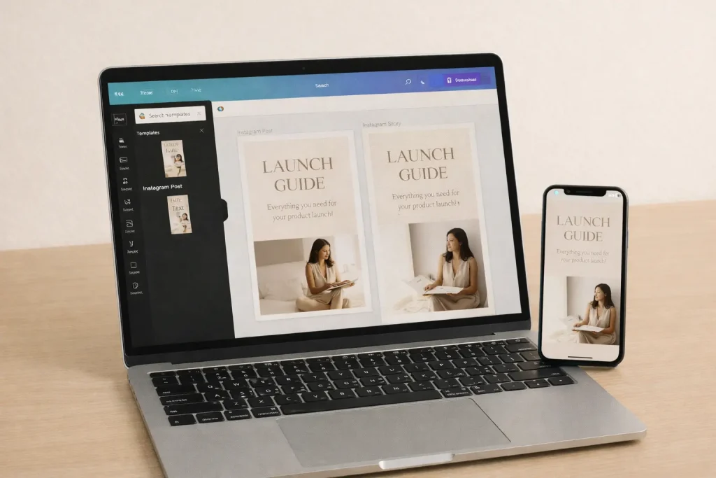 PLR social media templates for digital product sellers