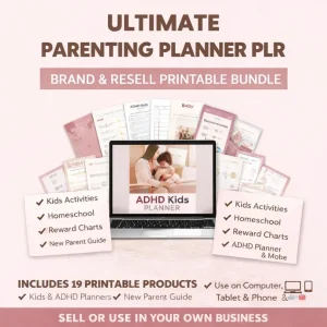 Parenting Planner Bundle Printable PLR
