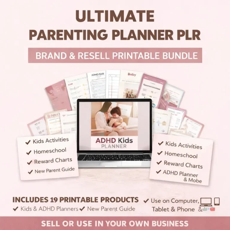 Parenting Planner Bundle Printable PLR