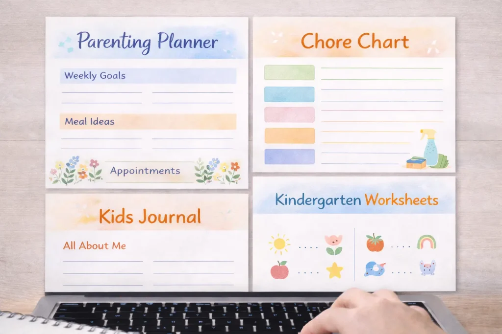 Types of PLR parenting products to sell online