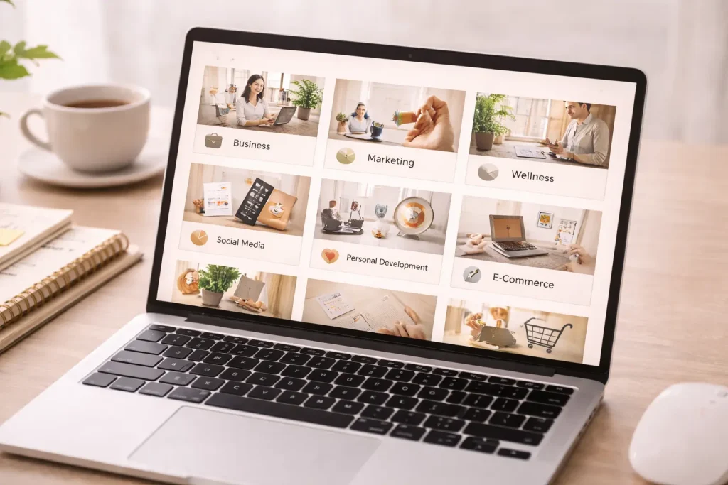 Types of PLR video courses to sell online