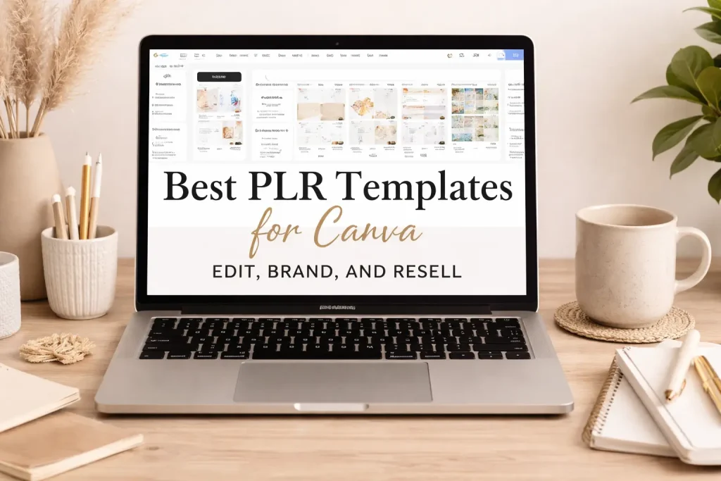 Customizing Canva PLR templates for resale