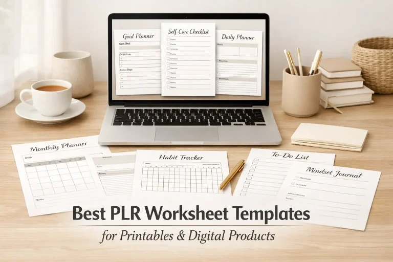 Best PLR worksheet templates for printables and digital products