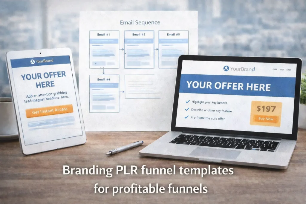 Branding PLR funnel templates for profitable funnels
