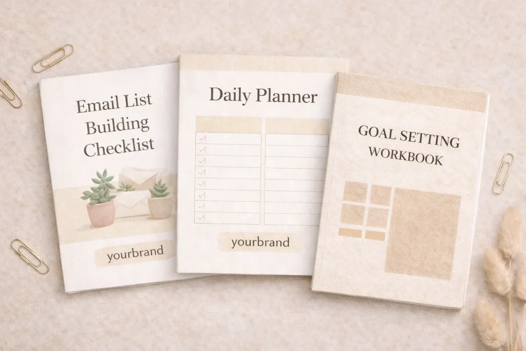 Branding PLR lead magnets to grow email lists