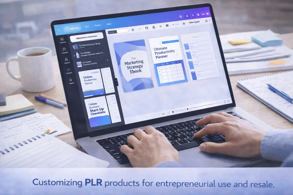 Customizing PLR products for entrepreneurial use and resale