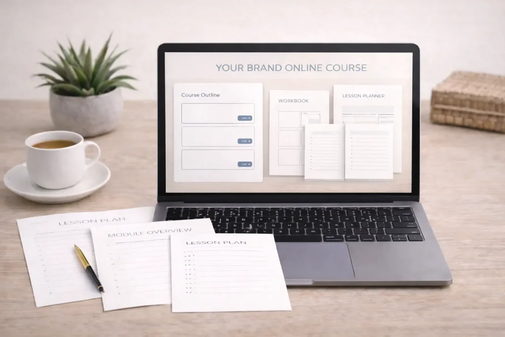 PLR content used to build online courses